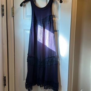 Dress with criss cross back